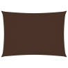 Para-sol estilo vela tecido oxford retangular 3x5 m castanho 1