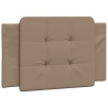 Cabecero de cama acolchado cuero sintético capuchino 90 cm 2