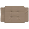 Cabecero de cama acolchado cuero sintético capuchino 90 cm 4