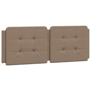 Cabecero de cama acolchado cuero sintético capuchino 120 cm H