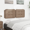 Almofadão de cabeceira 120 cm couro artificial cappuccino 3