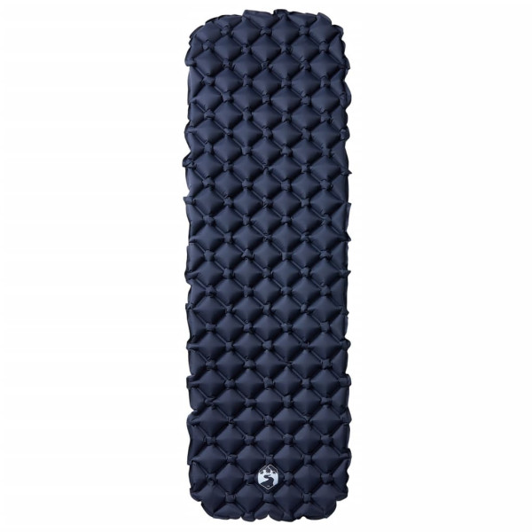 Colchón inflable de camping gris 190x58x6 cm M 2