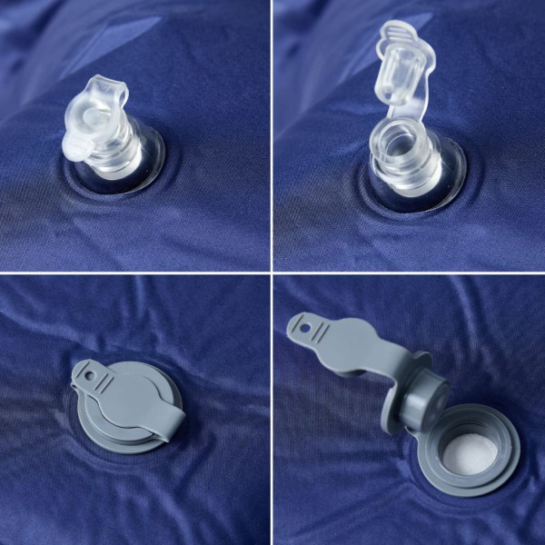 Colchão campismo autoinsuflável c/ almofada 1 p. azul-marinho M 4