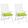 Cojines de silla de jardín 2 uds tela Oxford verde 40x40x7 cm 4