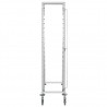 Carrito de cocina 16 bandejas acero inoxidable 38x55x163 cm 3