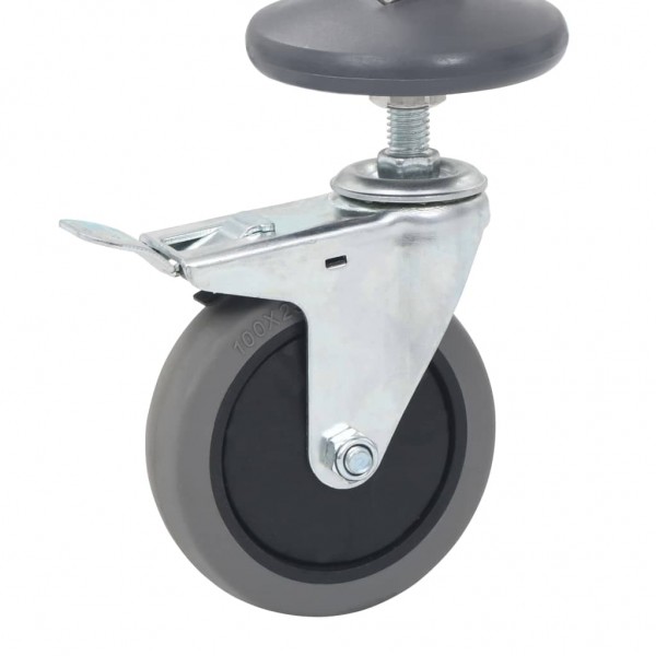 Carrito de cocina 16 bandejas acero inoxidable 38x55x163 cm M 5