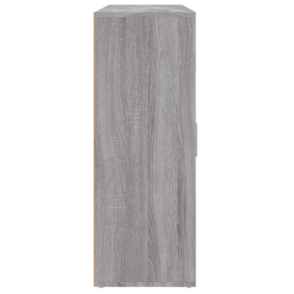Aparadores 3 uds madera de ingeniería gris Sonoma 60x31x84 cm M 5