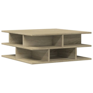 Mesa de centro madera de ingeniería roble Sonoma 70x70x29 cm H