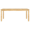 Mesa de comedor Corona madera maciza de pino 180x90x75 cm 4
