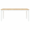 Mesa de jantar Corona 180x90x75 cm madeira pinho maciça branco 4