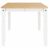 Mesa de jantar Corona 180x90x75 cm madeira pinho maciça branco 5