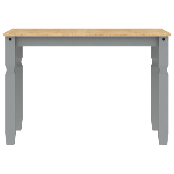 Mesa de comedor Corona madera maciza de pino gris 112x60x75 cm M 4