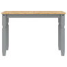 Mesa de comedor Corona madera maciza de pino gris 112x60x75 cm 4