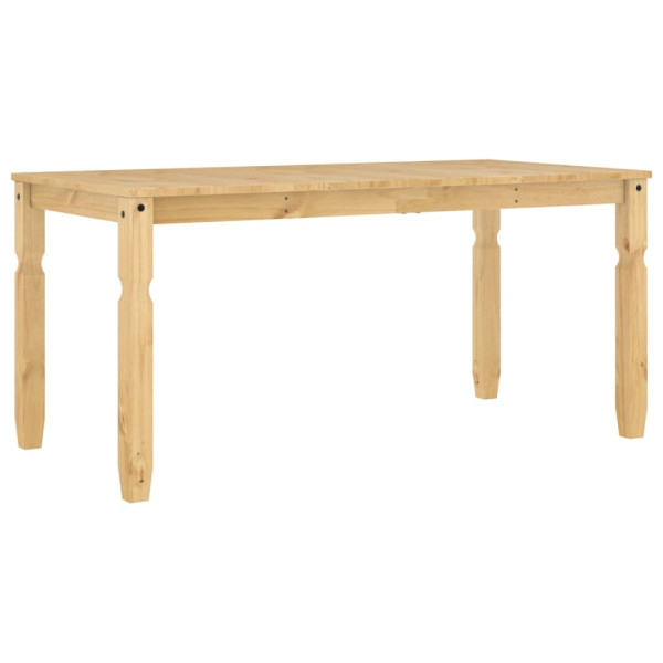 Mesa de comedor Corona madera maciza de pino 160x80x75 cm M 2