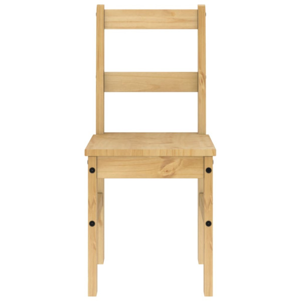 Sillas de comedor Panama 2 uds madera maciza pino 40x46x90 cm M 4