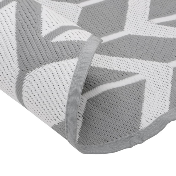 Tapete de exterior Ø200 cm ARAKIL PP cinzento M 4