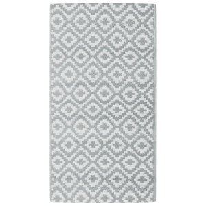 Alfombra de exterior PP gris 80x150 cm H
