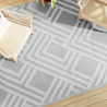 Alfombra de exterior PP gris 190x290 cm 1