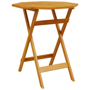 Mesa de jardín plegable madera maciza de acacia Ø70x75 cm H