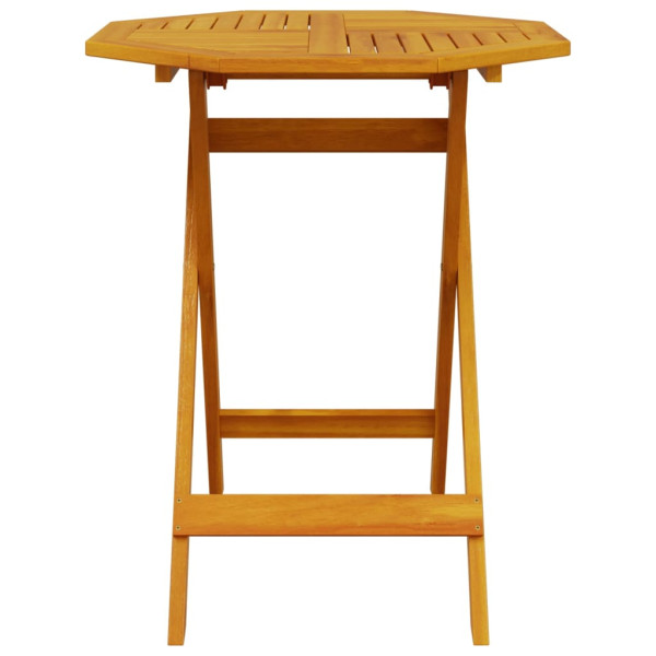 Mesa de jardín plegable madera maciza de acacia Ø70x75 cm M 4