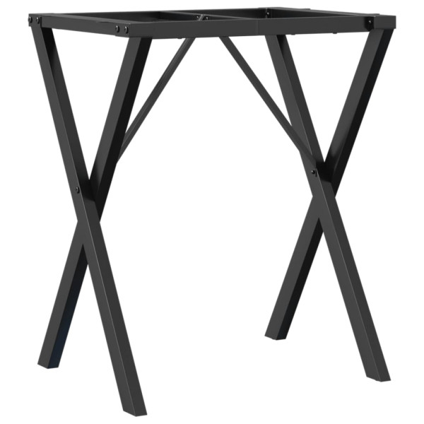 Patas de mesa de comedor estructura X hierro fundido 60x40x73cm M 2