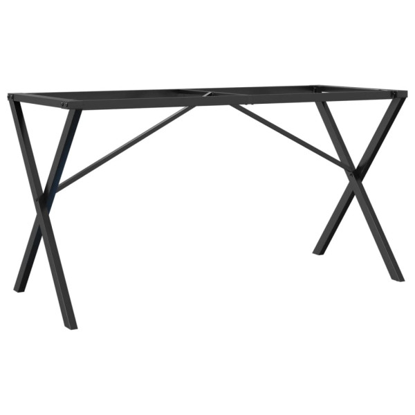 Patas de mesa comedor estructura X hierro fundido 120x60x73 cm M 2