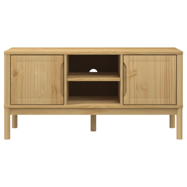 Móvel de TV FLORO 114x43x55 cm pinho maciço castanho mel M 5