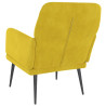 Sillón de terciopelo amarillo 62x79x79 cm 5