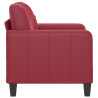 Sillón cuero sintético rojo tinto 60 cm 4