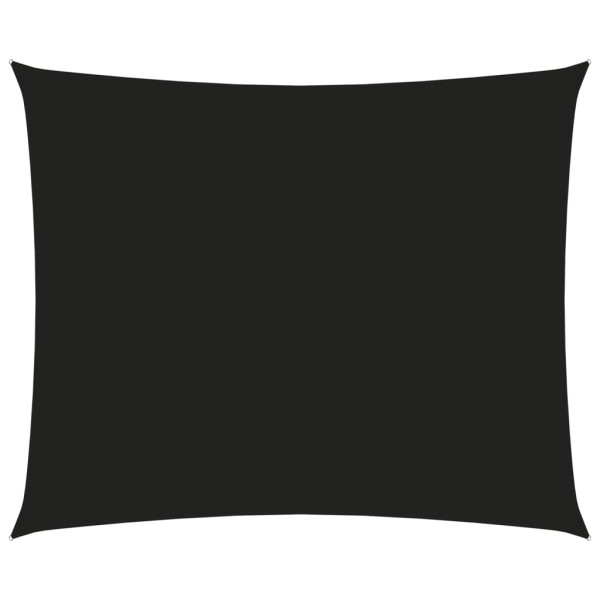 Toldo de vela rectangular tela Oxford negro 2.5x3.5 m D