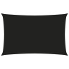 Toldo de vela rectangular tela Oxford negro 3x6 m 1