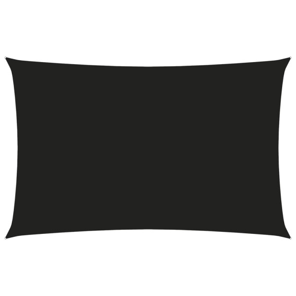 Toldo de vela rectangular tela Oxford negro 4x7 m D