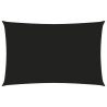 Toldo de vela rectangular tela Oxford negro 4x7 m 1