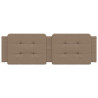Almofadão de cabeceira 160 cm couro artificial cappuccino 4
