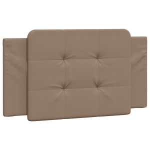 Cabecero de cama acolchado cuero sintético capuchino 100 cm H