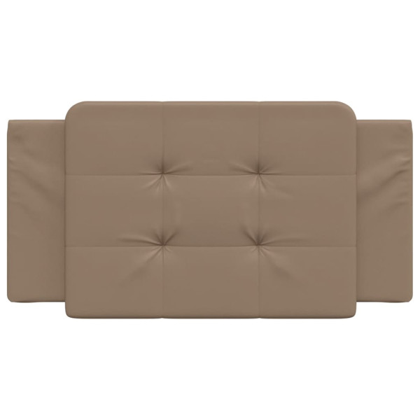 Cabecero de cama acolchado cuero sintético capuchino 100 cm M 4