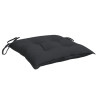 Almofadões de cadeira 2 pcs 40x40x7 cm tecido oxford preto 5