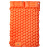 Colchón de camping autoinflable y almohadas 2 personas naranja 2