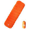 Colchón inflable de camping naranja 190x58x6 cm 1