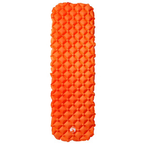 Colchón inflable de camping naranja 190x58x6 cm H
