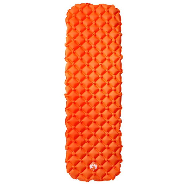 Colchón inflable de camping naranja 190x58x6 cm M 2