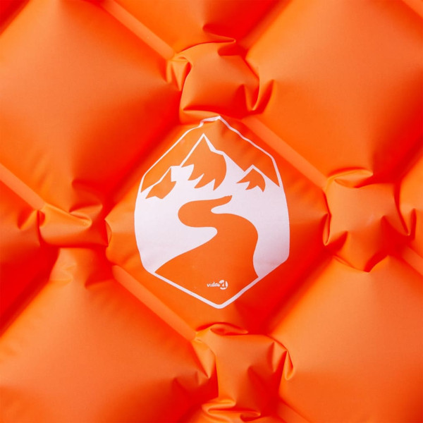 Colchón inflable de camping naranja 190x58x6 cm M 3