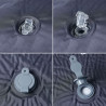 Colchón de camping autoinflable con almohada integrada gris 4
