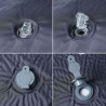 Colchón de camping autoinflable con almohada integrada gris 4