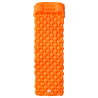 Colchón inflable de camping con almohada integrada naranja 2