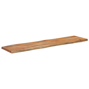 Tablero rectangular madera de acacia borde vivo 180x40x2.5 cm H