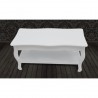 Mesa de centro com 2 prateleiras MDF branco 5
