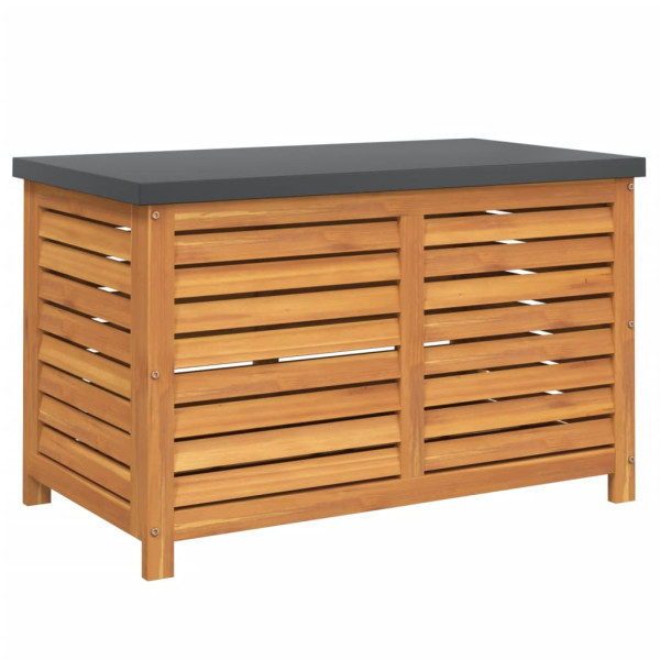 Caja de almacenaje de jardín madera maciza acacia 60x50x55 cm M 2