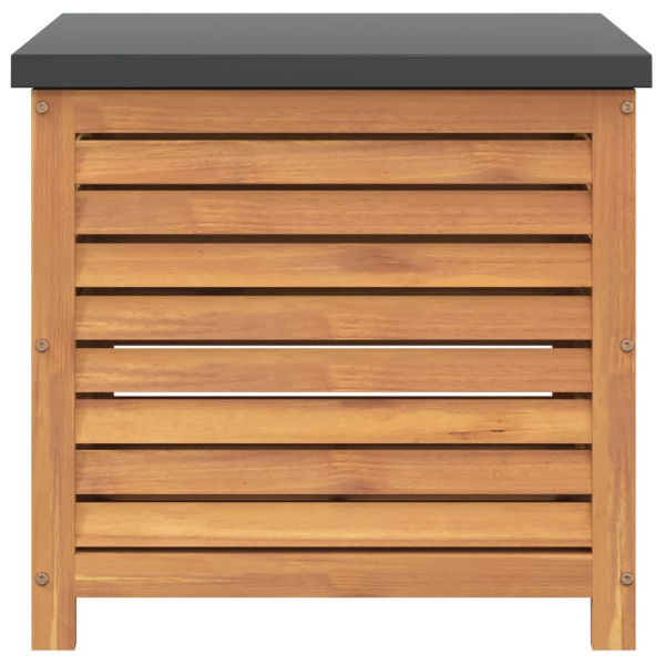 Caixa de arrumação para jardim 60x50x55 cm eucalipto maciça M 4