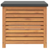 Caja de almacenaje de jardín madera maciza acacia 60x50x55 cm 4